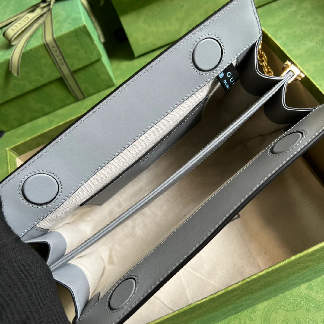 Кожаная сумка Gucci Mattalasse через плечо - 2x6x17 см - 5 см - 1