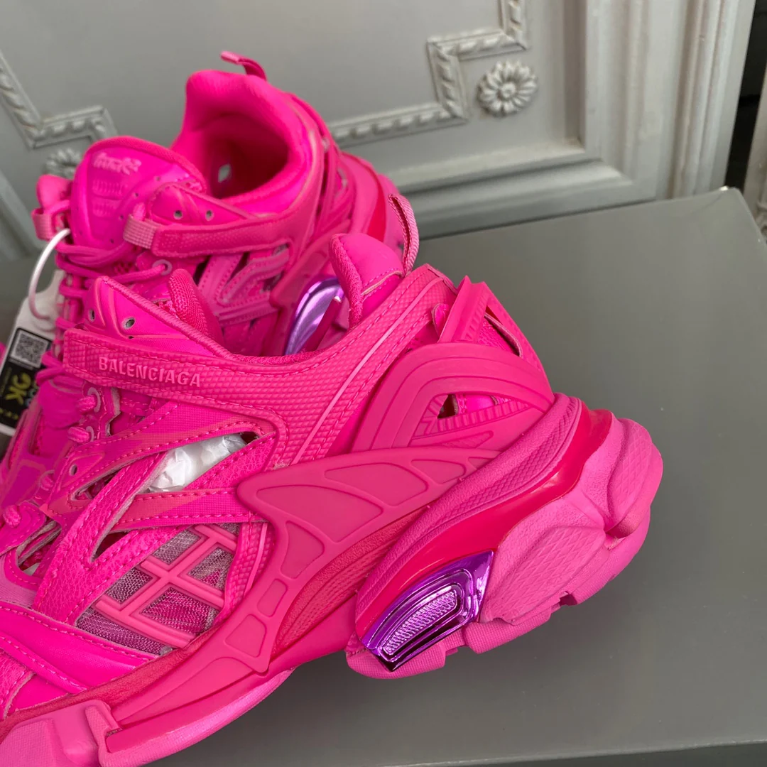 Кроссовки Balenciaga Track 2 Retro Chunky Shoes - персиково-розовые