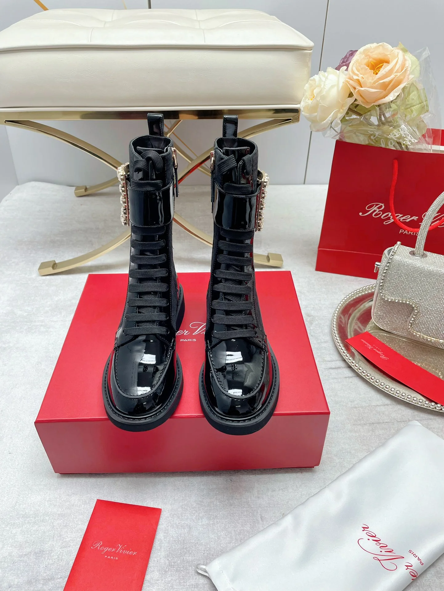 Обувь RV - Новинки весны/лета 2022 - Ботинки до середины икры - Серые