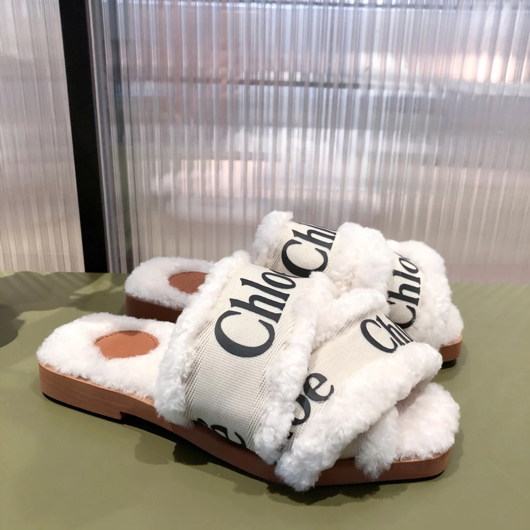 Туфли Chloe - Chloe - из овечьей шерсти - белые