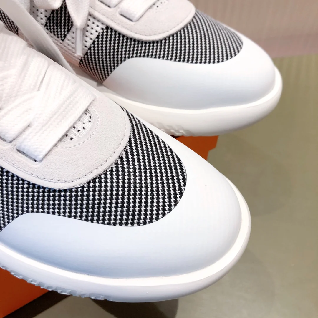 Белые кроссовки Hermes, повседневная обувь - 1