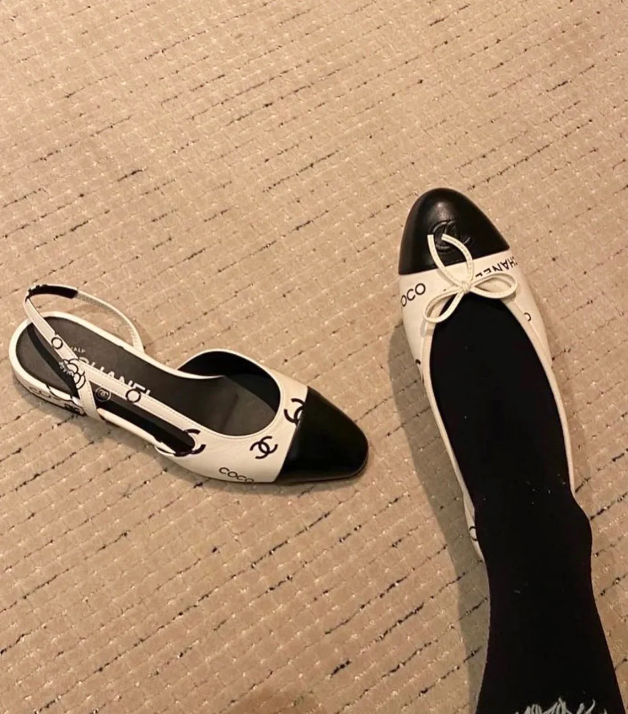 Chanel - Балетки - Белые