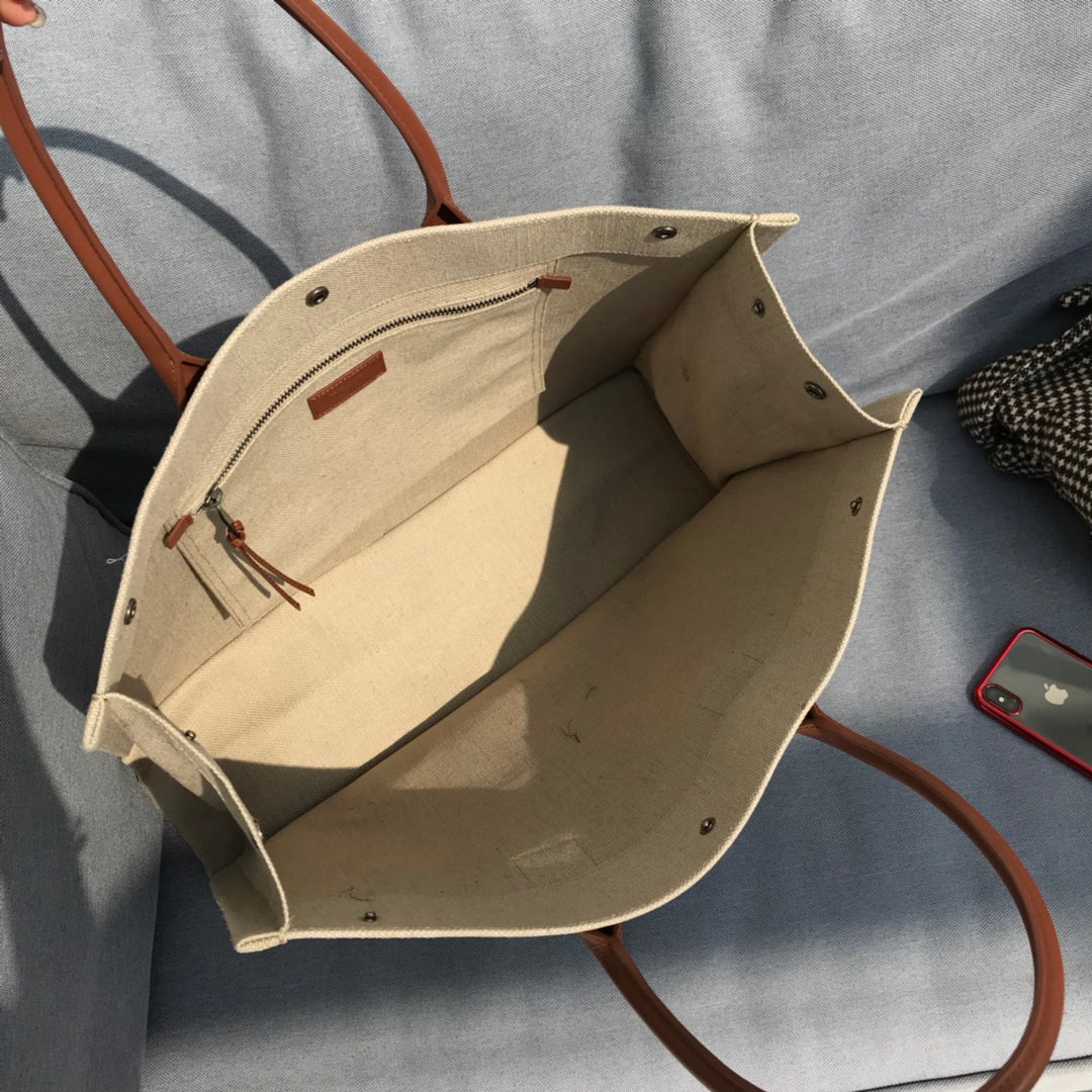 Сумка-тоут YSL Rive Gauche (коричневая)