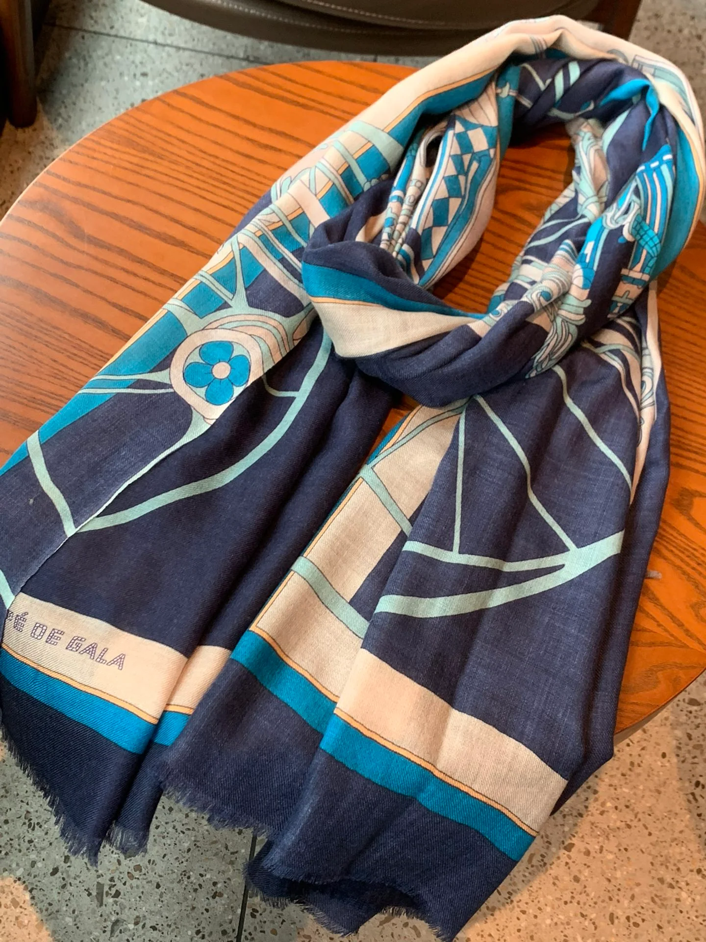 Кашемировый шарф Hermes - 110 см - 200 см - 100 см - Кашемир премиум-класса - 1 шт.