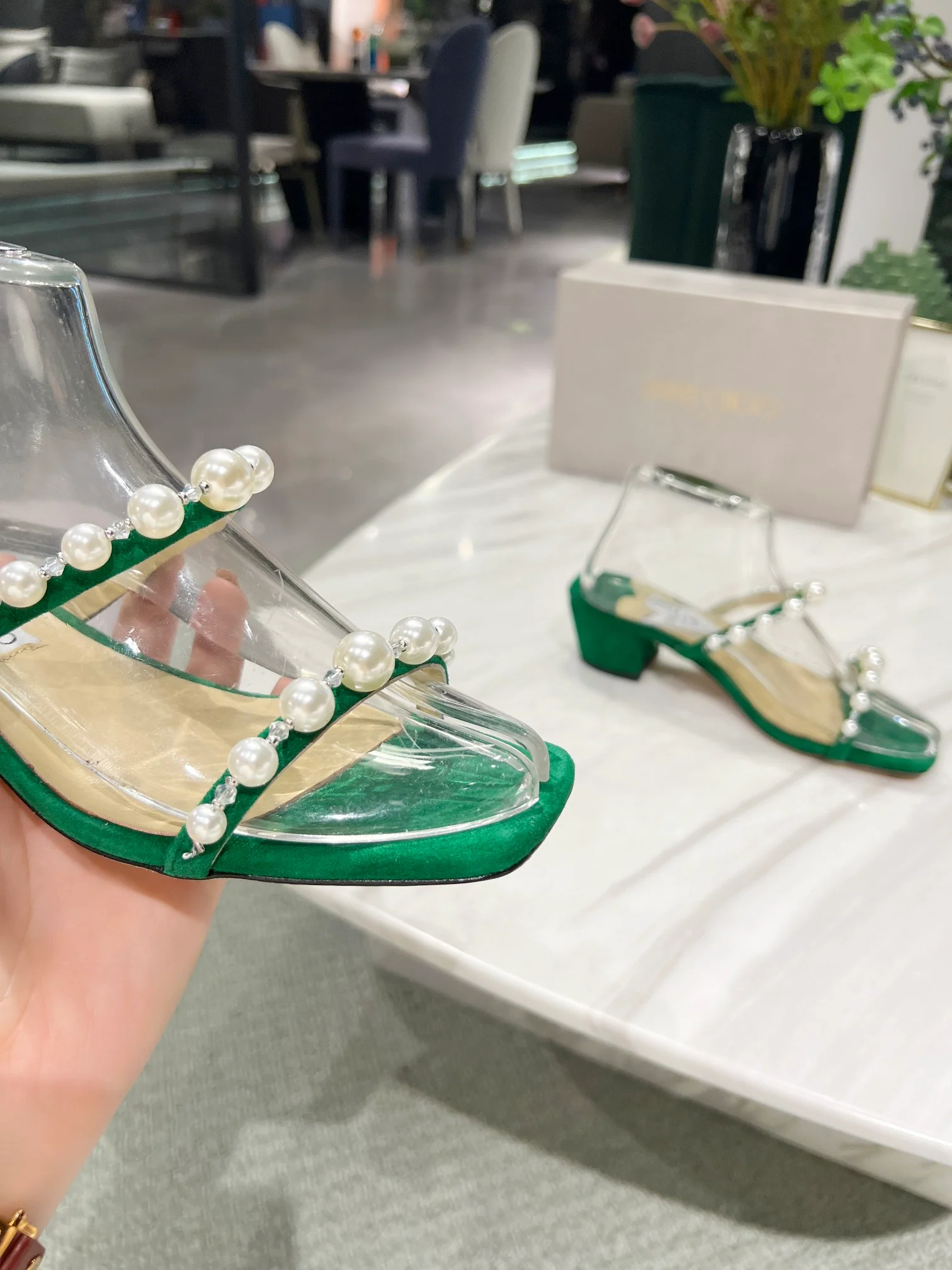 Джимми - Жемчужная лента - Сандалии - Тапочки