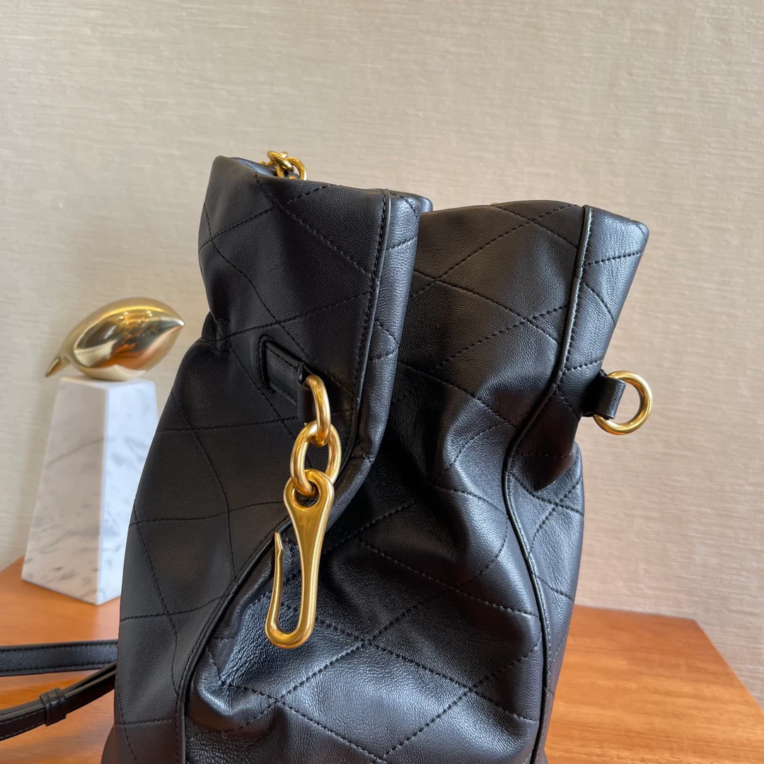 Сумка-ведро YSL Hook - черная