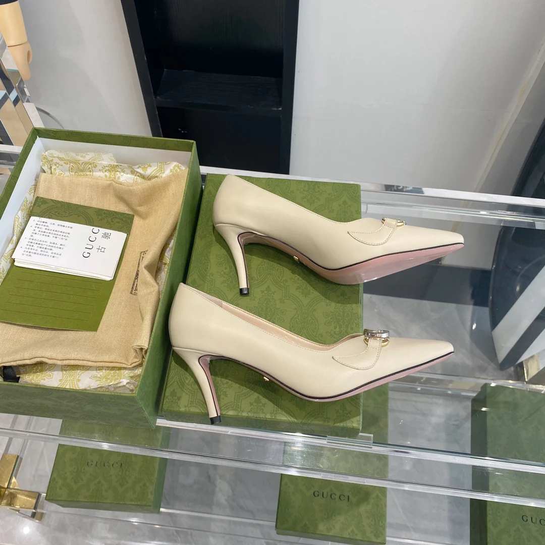 Gucci - Ретро - Туфли с острым носком - На высоком каблуке - 1