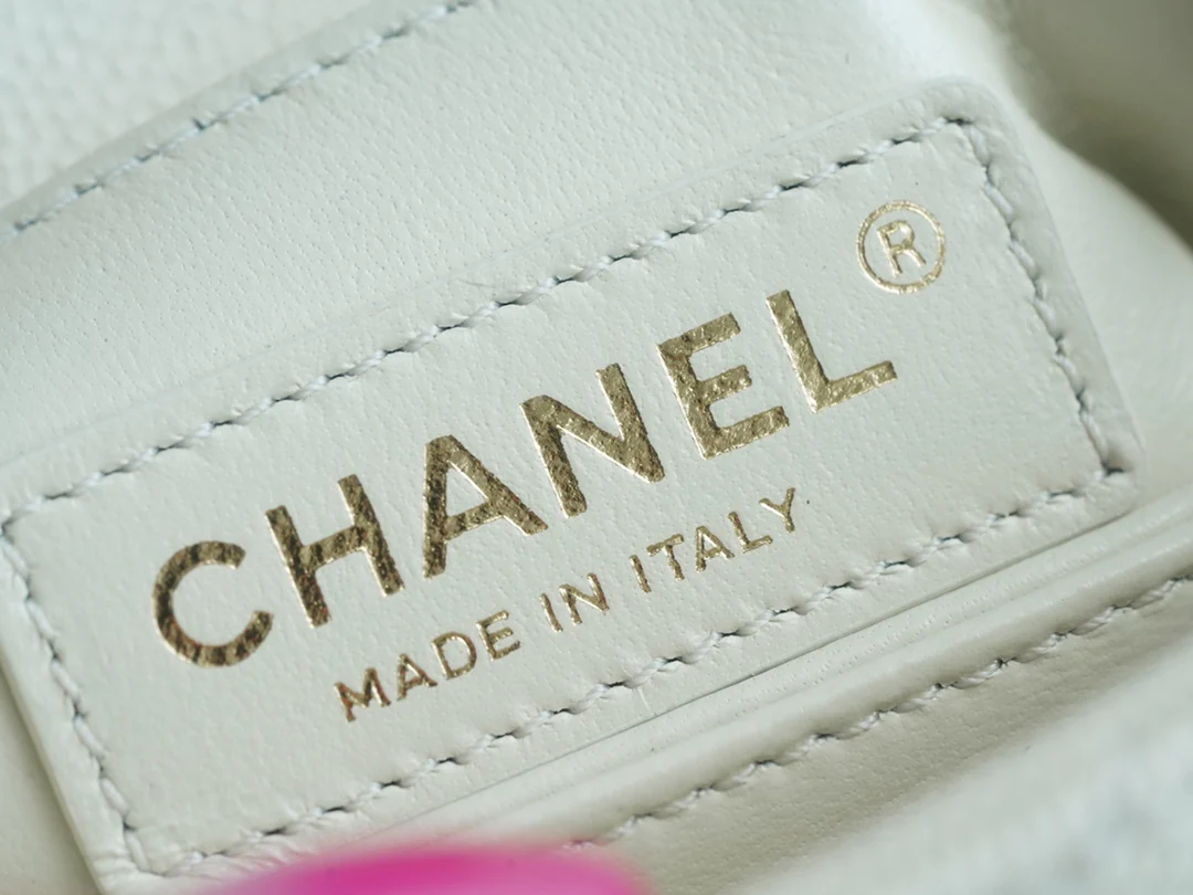 Chanel 2021 Coco Handle Grain Leather - White - Mini