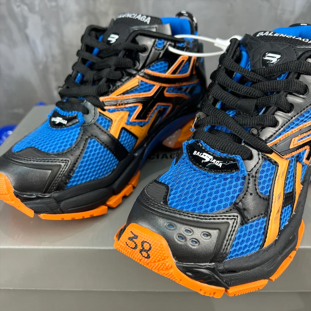 Кроссовки Balenciaga Runner - унисекс - черно-синие