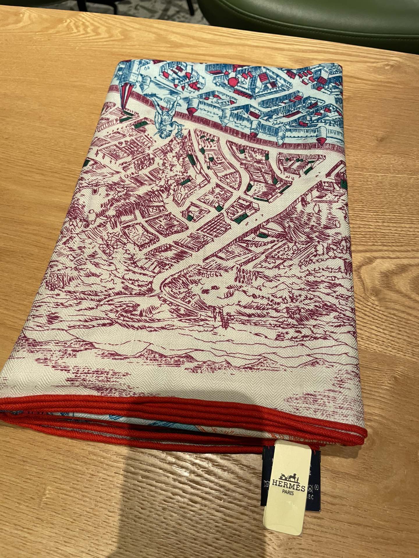 Шарф Гермеса - Город Лошадей - Красный