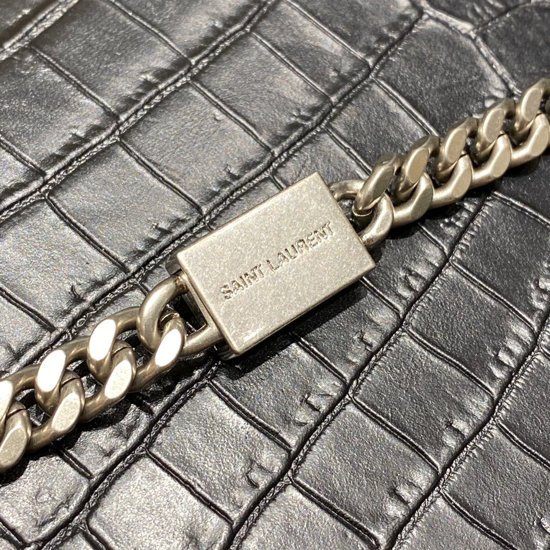 Сумка YSL-kate с цепочкой и крокодиловым принтом