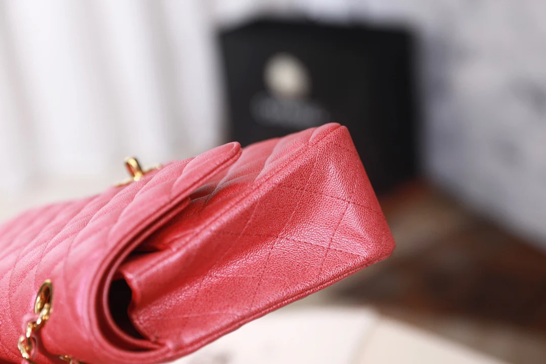 Сумка Chanel Spring/Summer 2019 Ant Pattern CF с перламутровой розовой серебряной пряжкой - 25 см