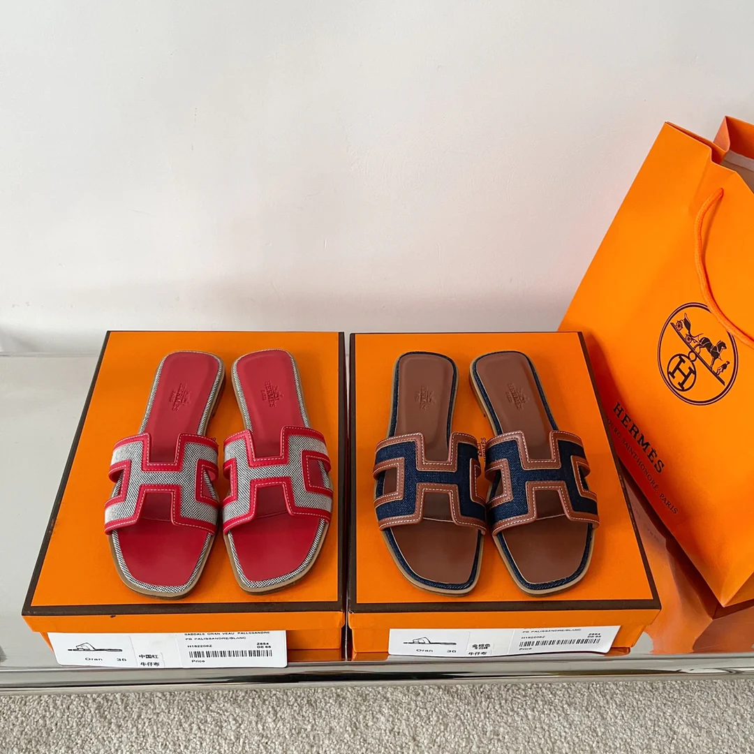 Новинка ранней весны от Hermes - Красные тапочки