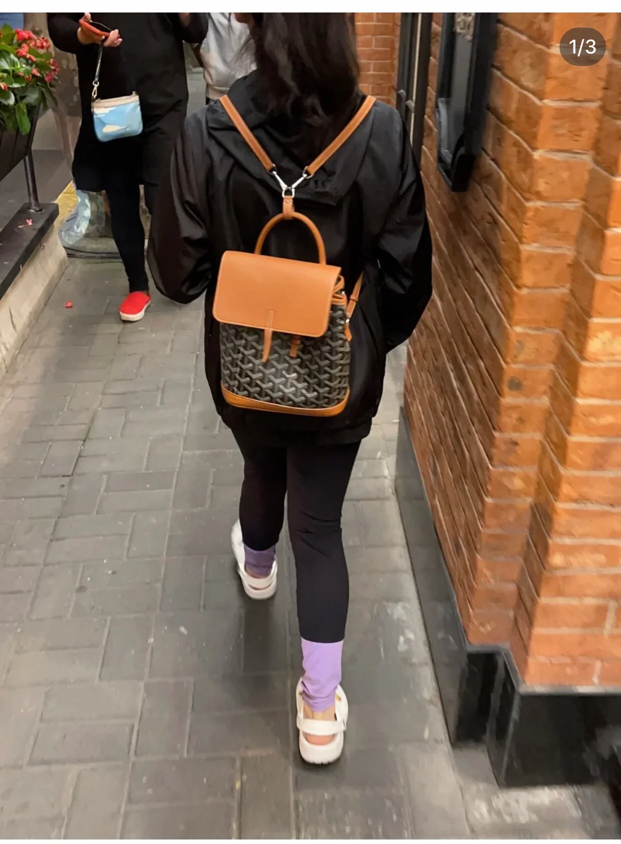 Мини-рюкзак Goyard с полукольцами — коричневый