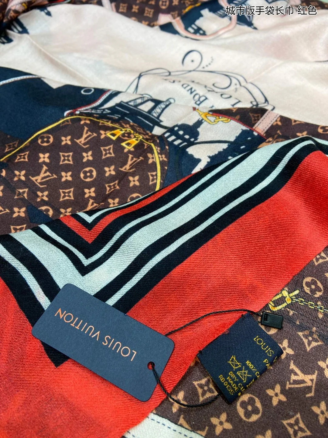 Длинный шарф-сумка Hermes City Edition - 110-200 см - 100% высококачественный кашемир