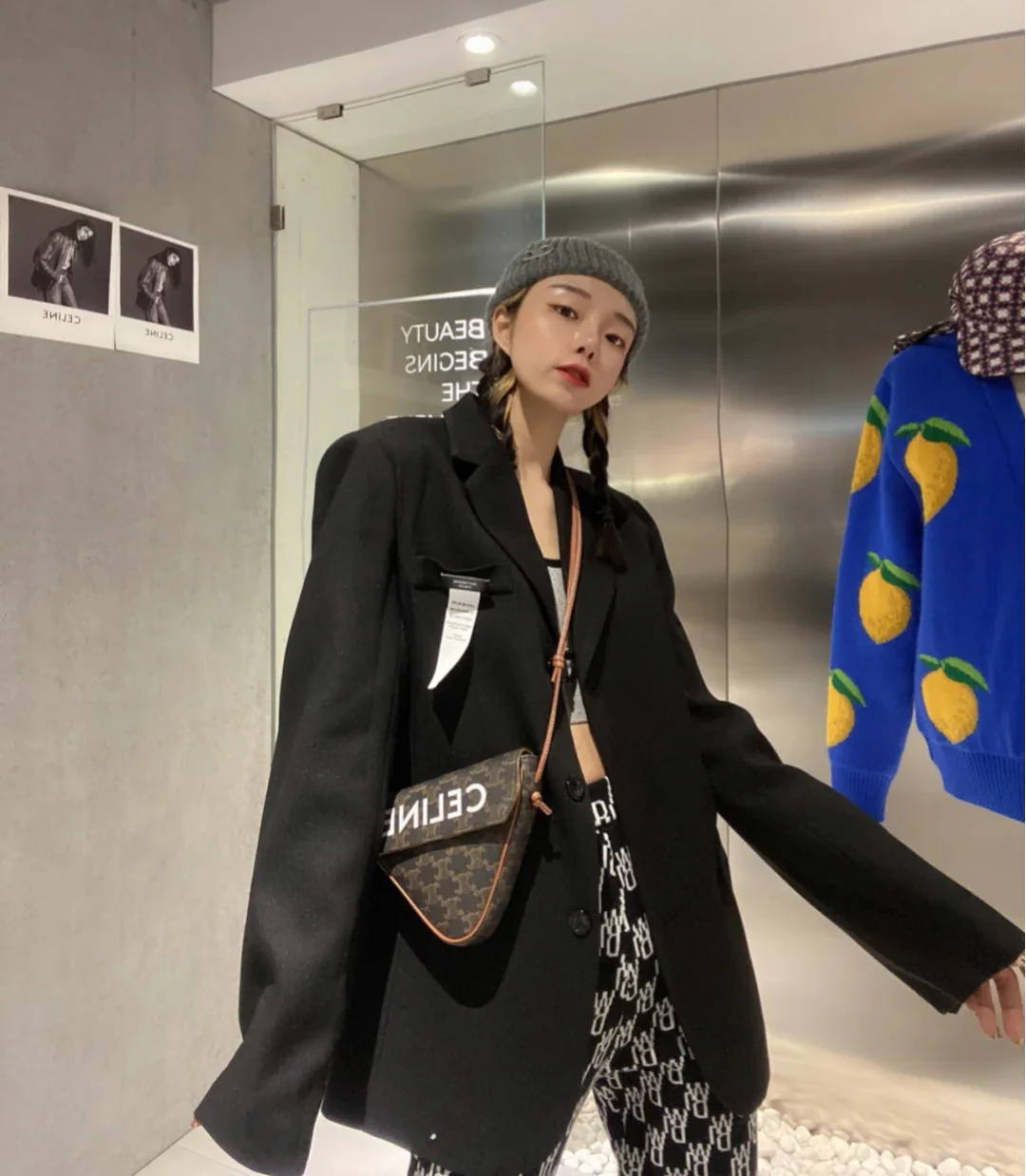 Треугольная сумка с монограммой Celine Arc de Triomphe