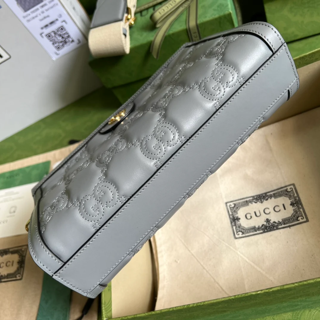 Кожаная сумка Gucci Mattalasse через плечо - 2x6x17 см - 5 см - 1