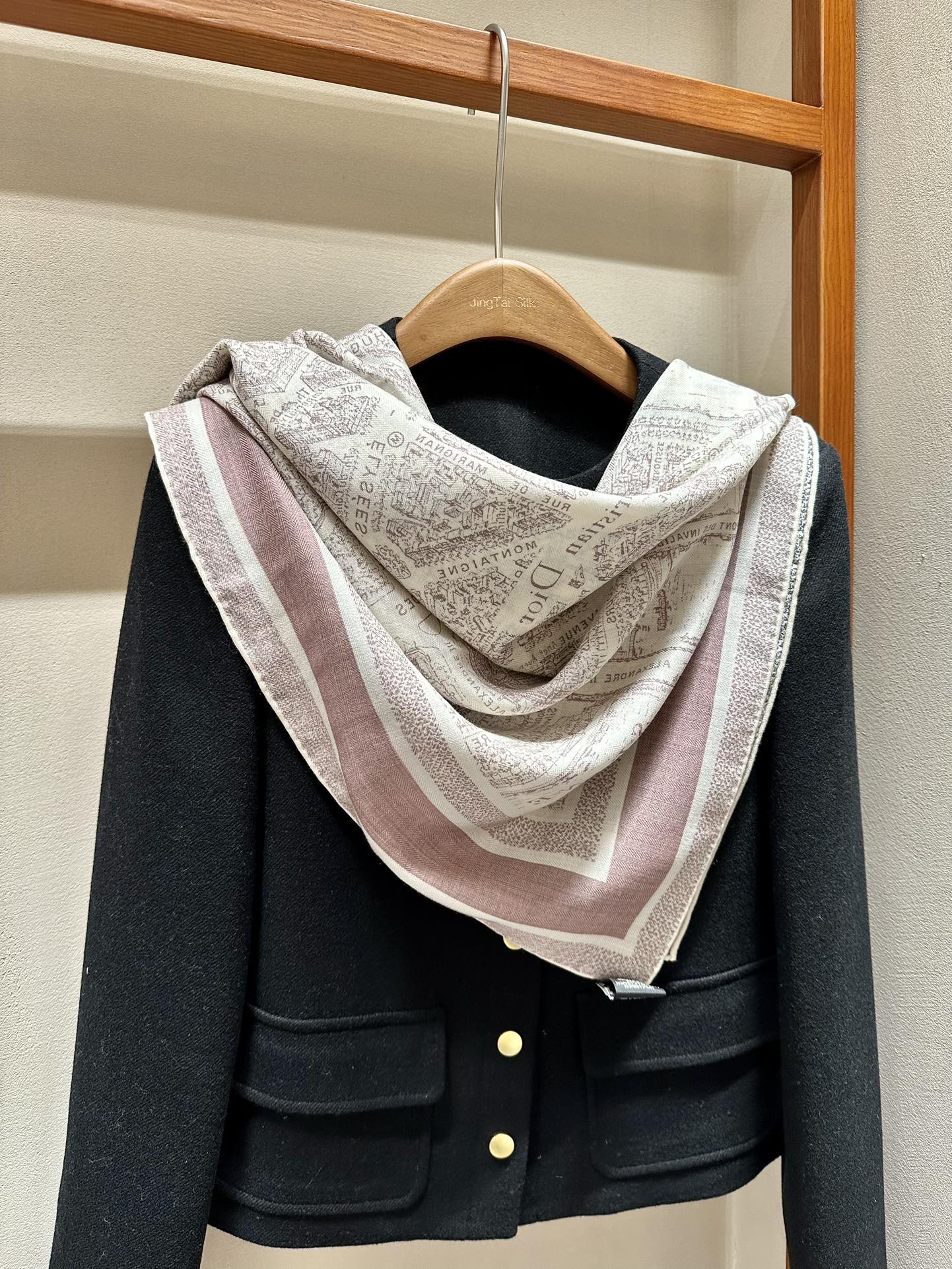 Шарф Dior 2024 Paris Map - 110-110