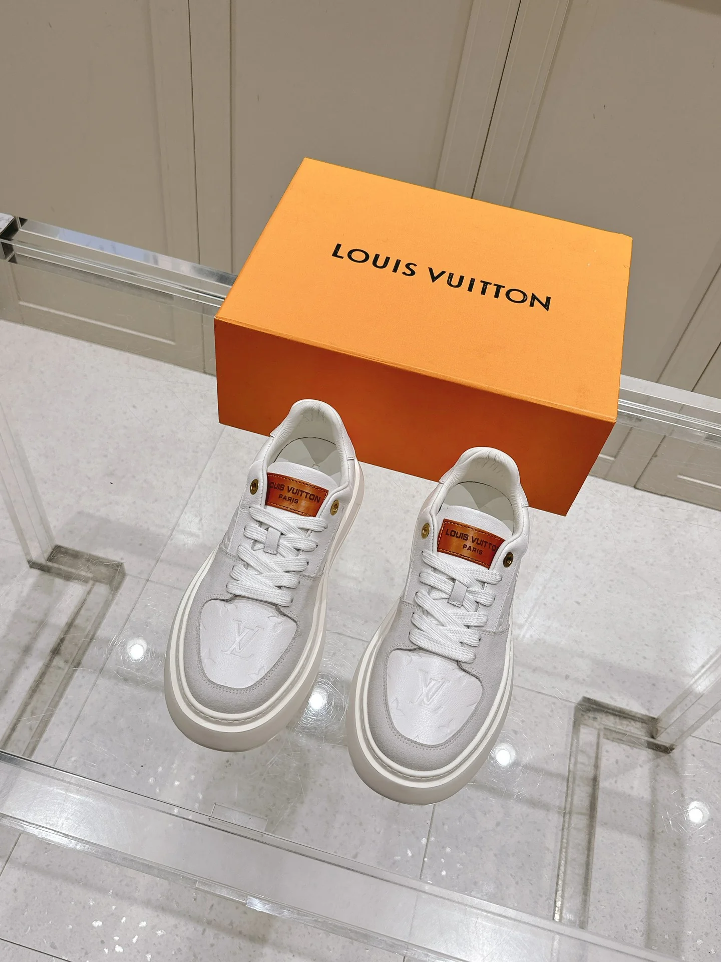 Повседневные туфли на платформе LV-2024, серые.