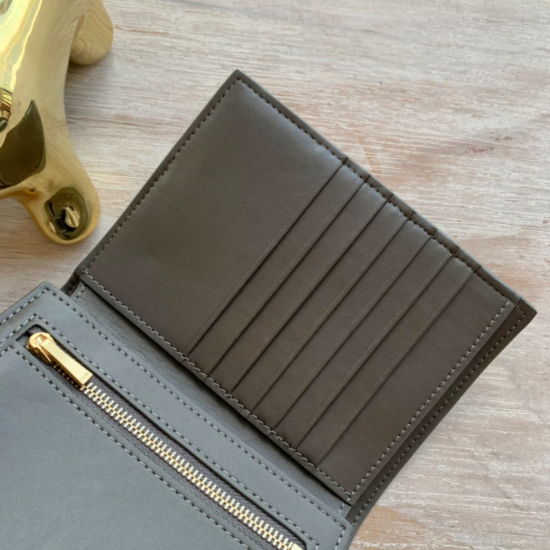 Кошелек Celine Strap из зернистой телячьей кожи - 9