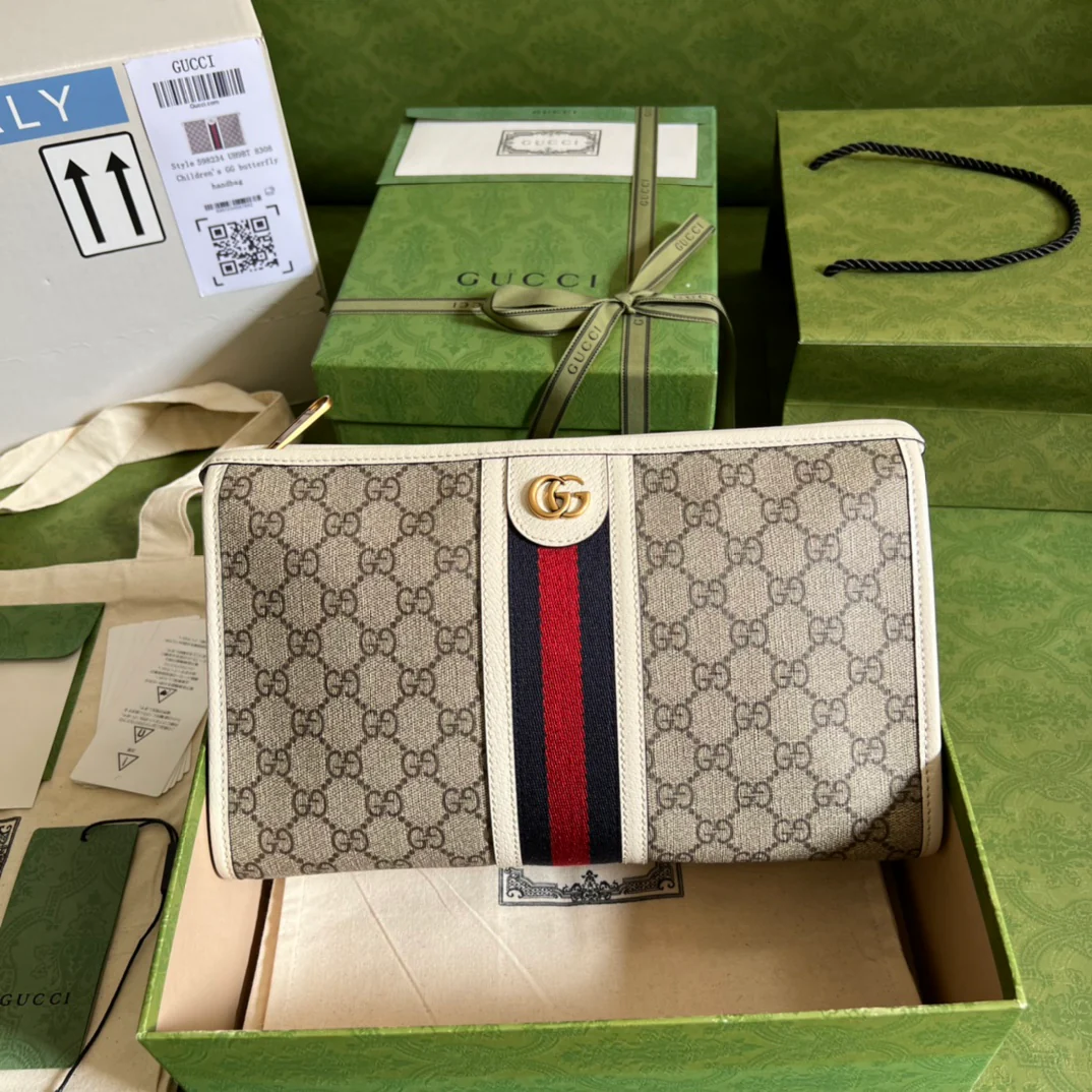 Средняя квадратная сумка Gucci Ophidia - 28 см (5х18х9 см)
