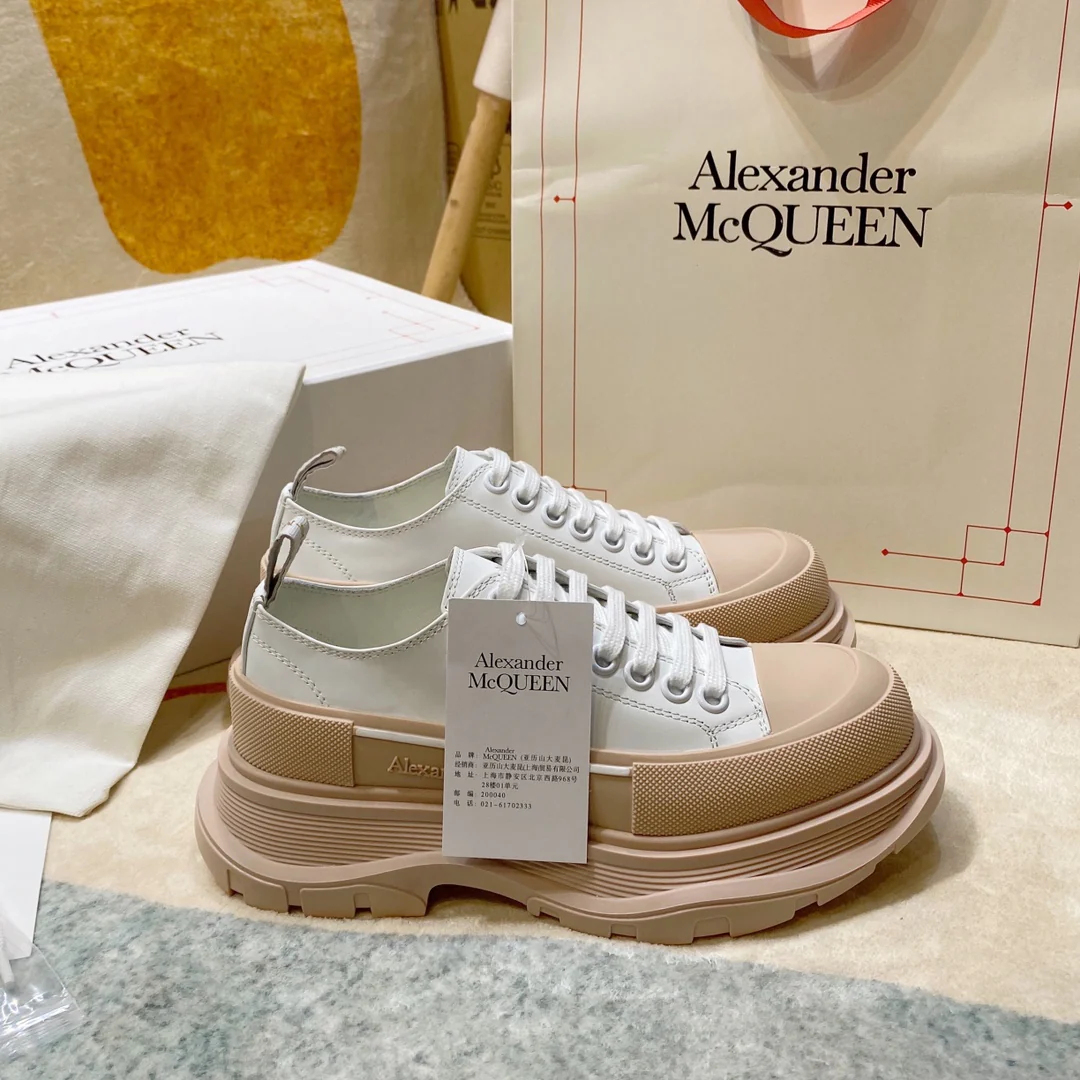 McQueen - Milk Tea Back Sole - Белые кроссовки