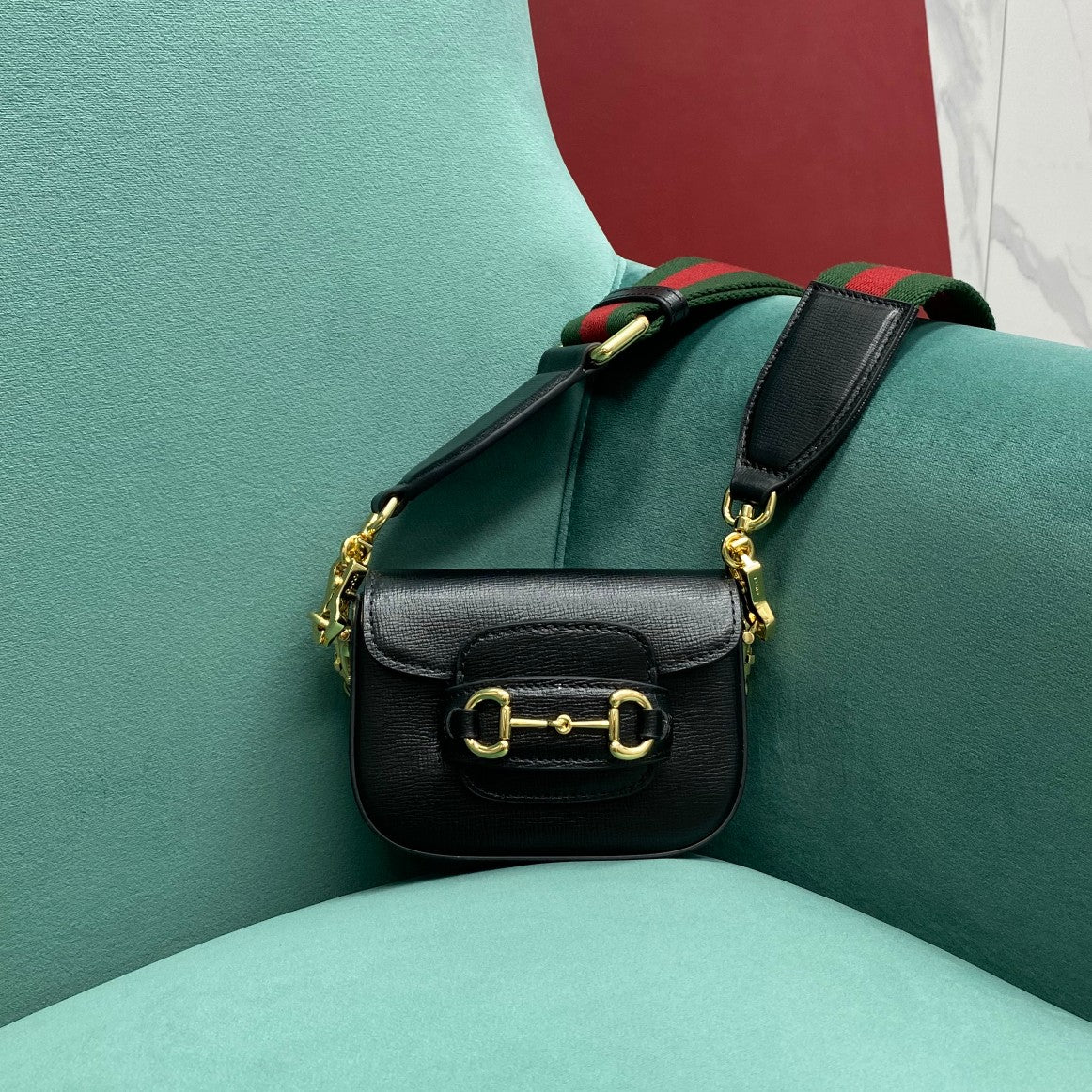 Сумка-седло Gucci 1955 - Мини - Черная