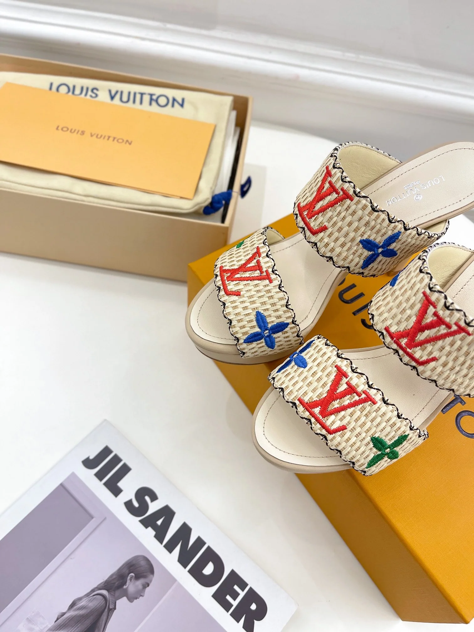 LV - Туфли на каблуке из плетеной овечьей кожи