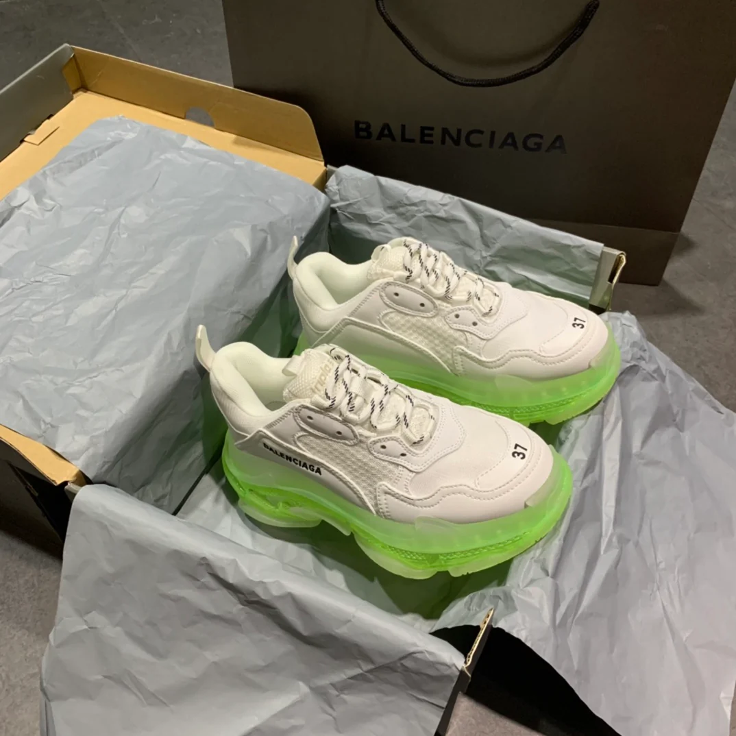 Li Shi - Dad Shoes - Серебристо-зеленая подошва