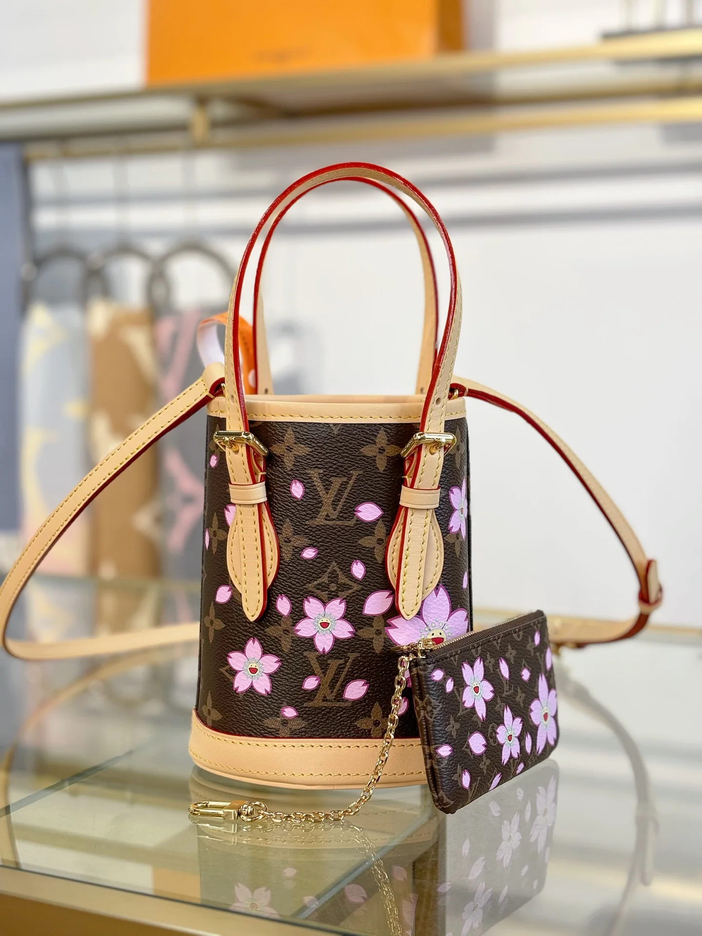LV-m13417-tm-nano-bucket-handbag-cherry blossom style