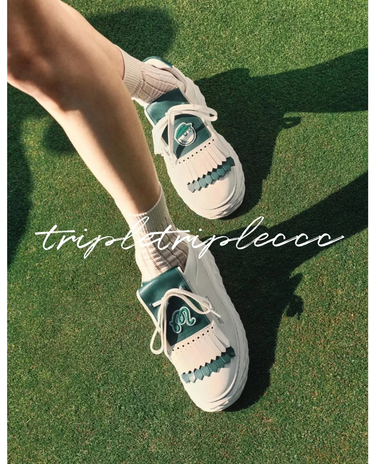 Гольф-обувь Jimmy Malbon 2-0 Slide F Collaboration - зеленая