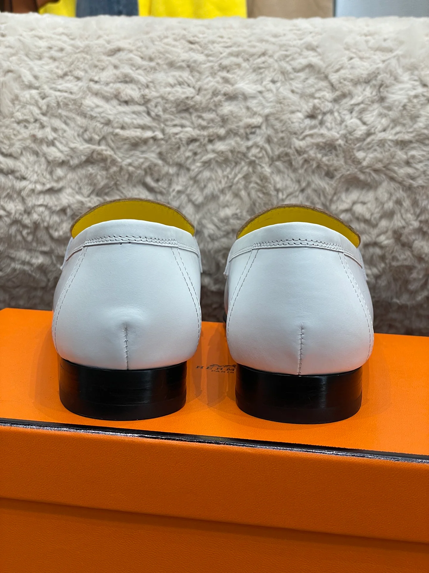 Классические лоферы Hermes с закругленным носком - 1