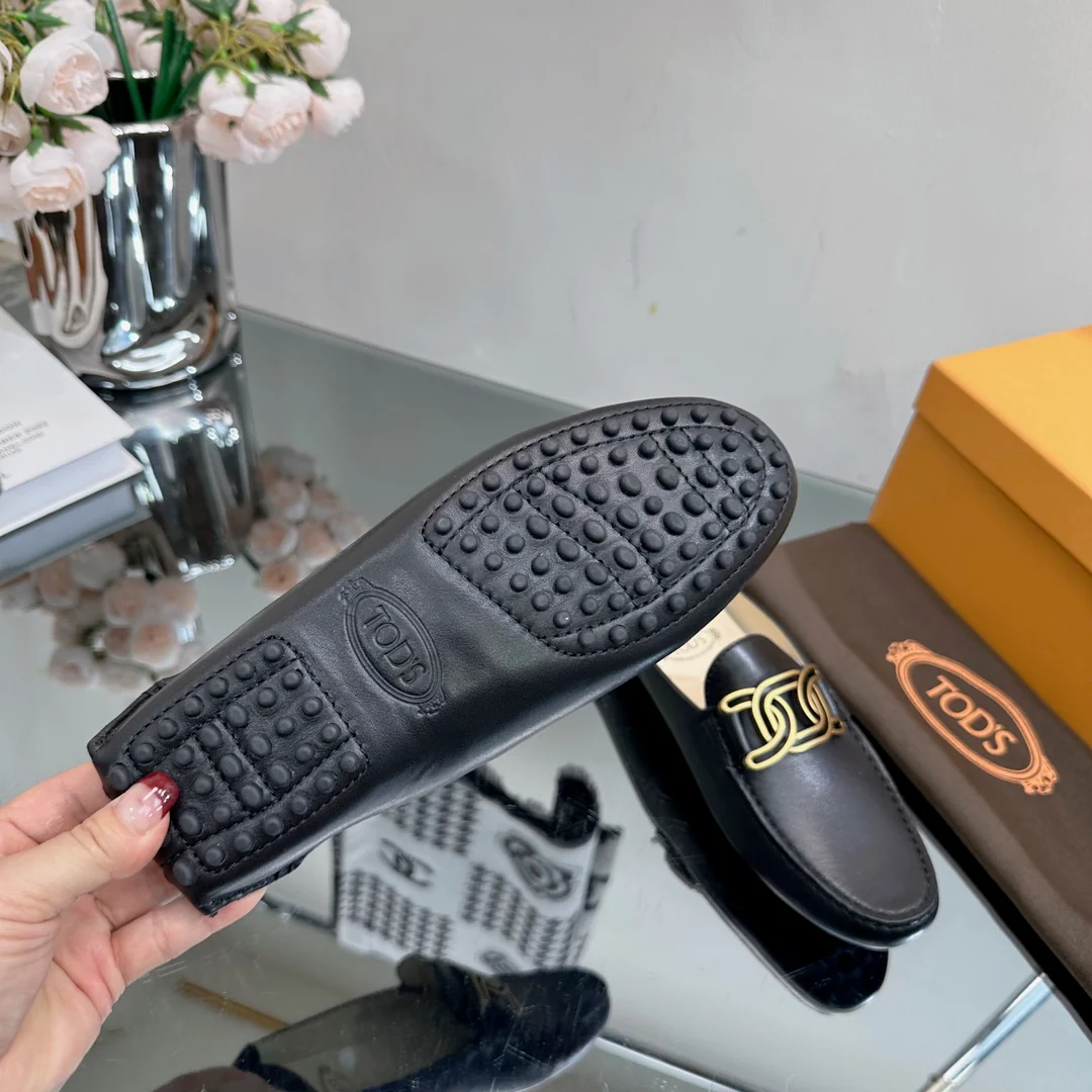 Tods - Лоферы - Полуботинки, металлик черный