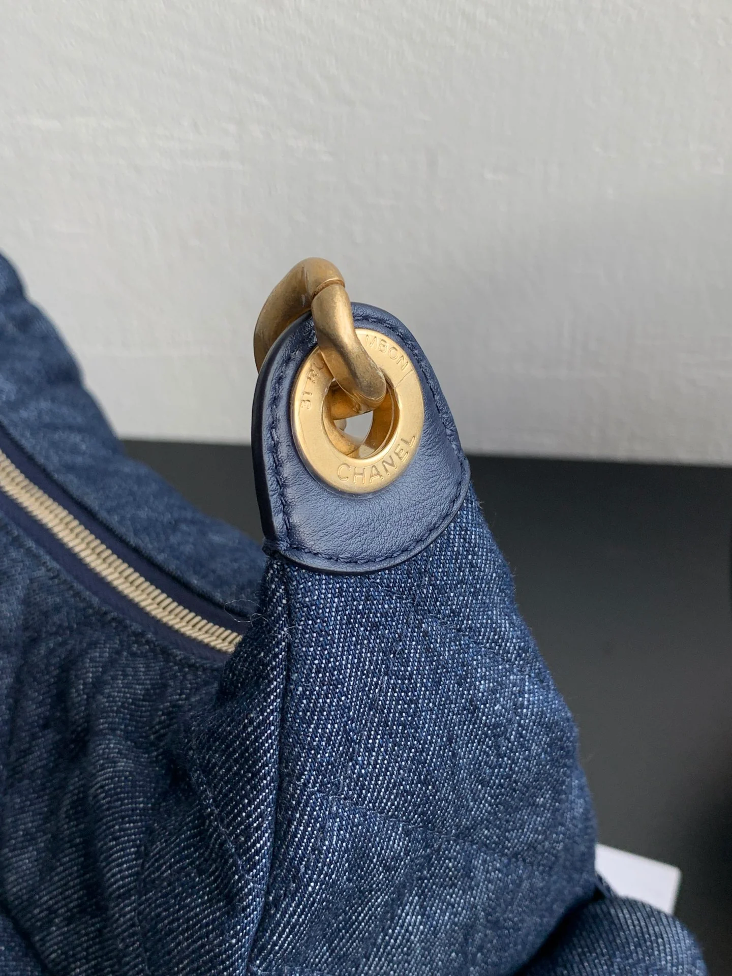 Chanel 25 Chobo Denim Small - Темно-синий