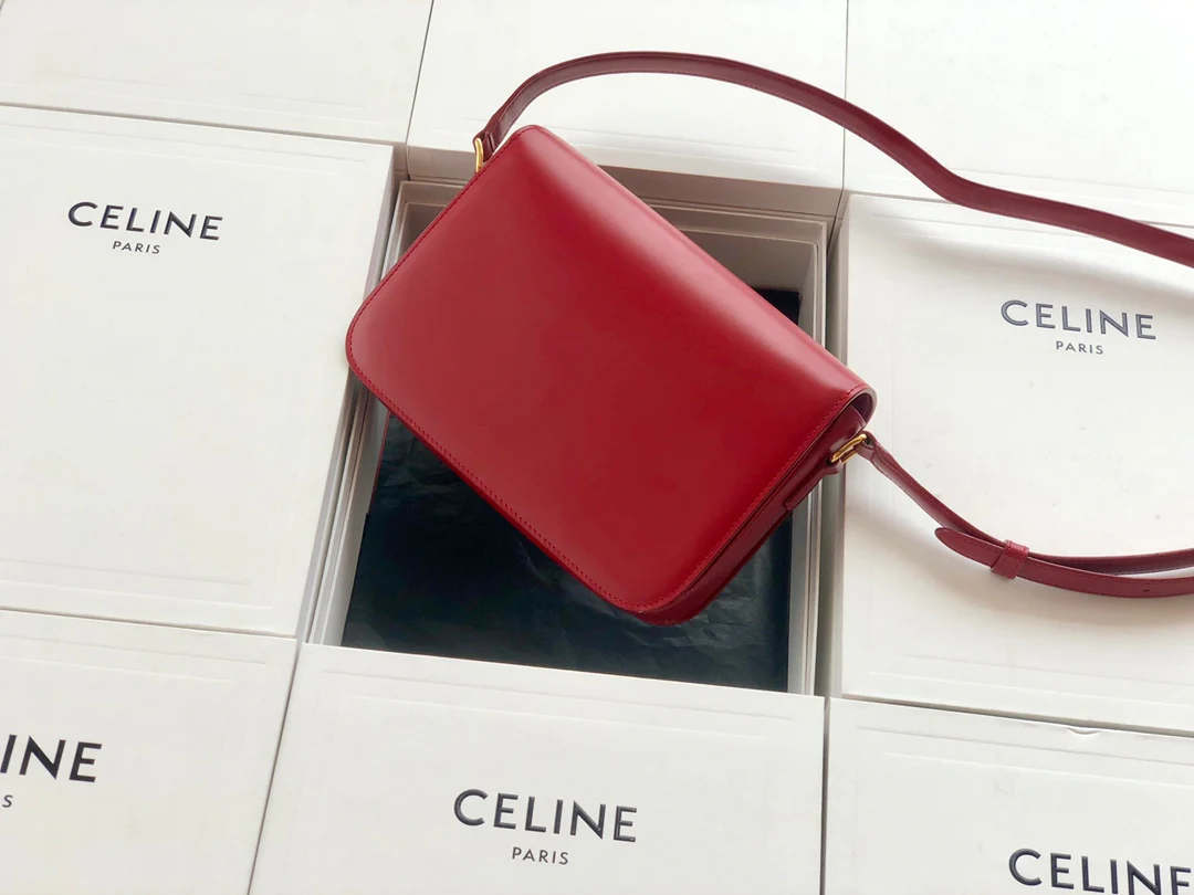 телячья кожа Celine Triomphe Medium