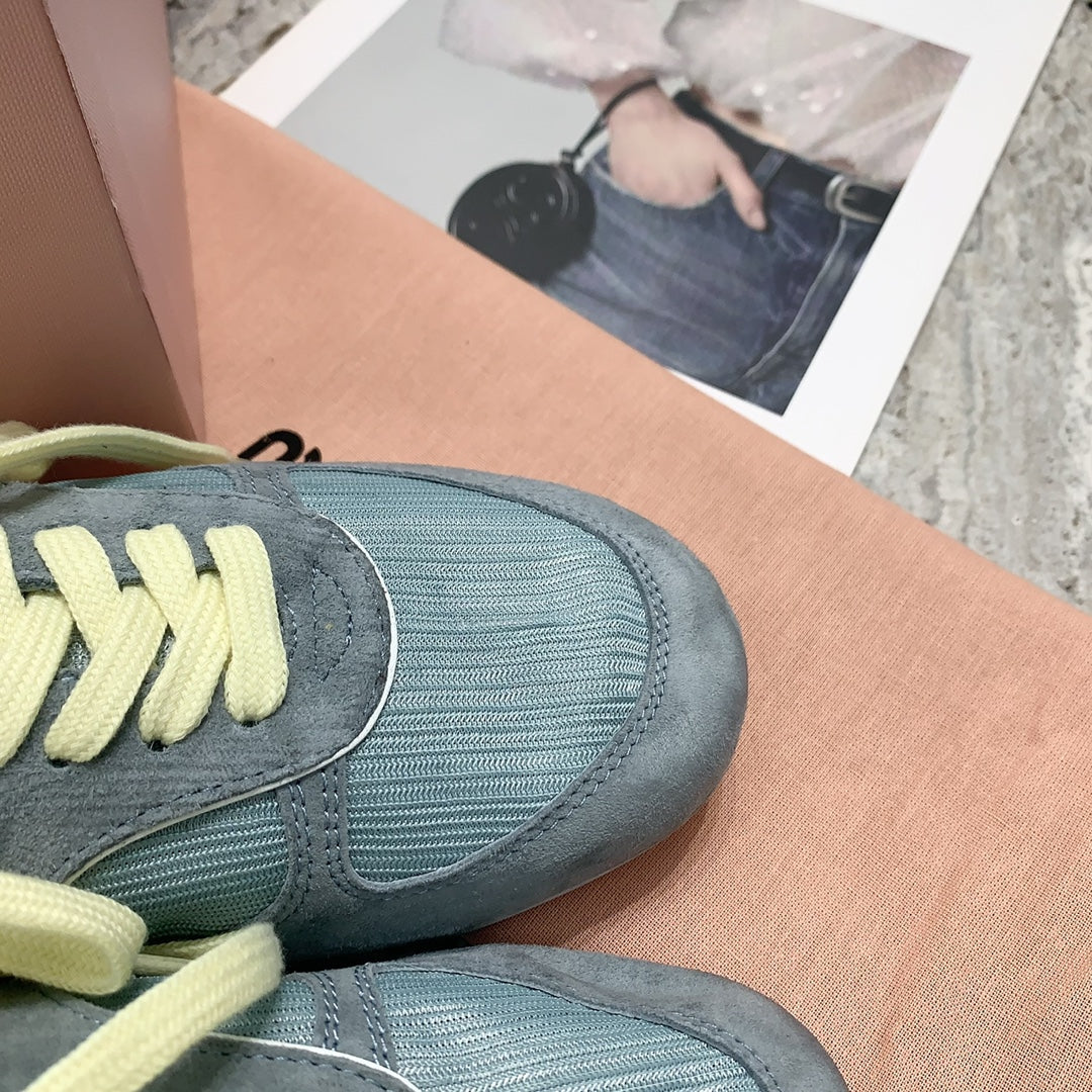 Повседневные тапочки Miu Miu 2024 - синие