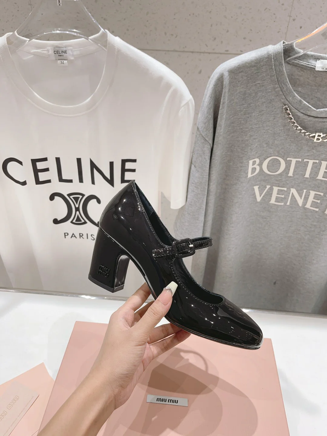 Коллекция Miu Miu 2023 года с подиума - Туфли ?Принцесса Мэри Джейн? - Черные