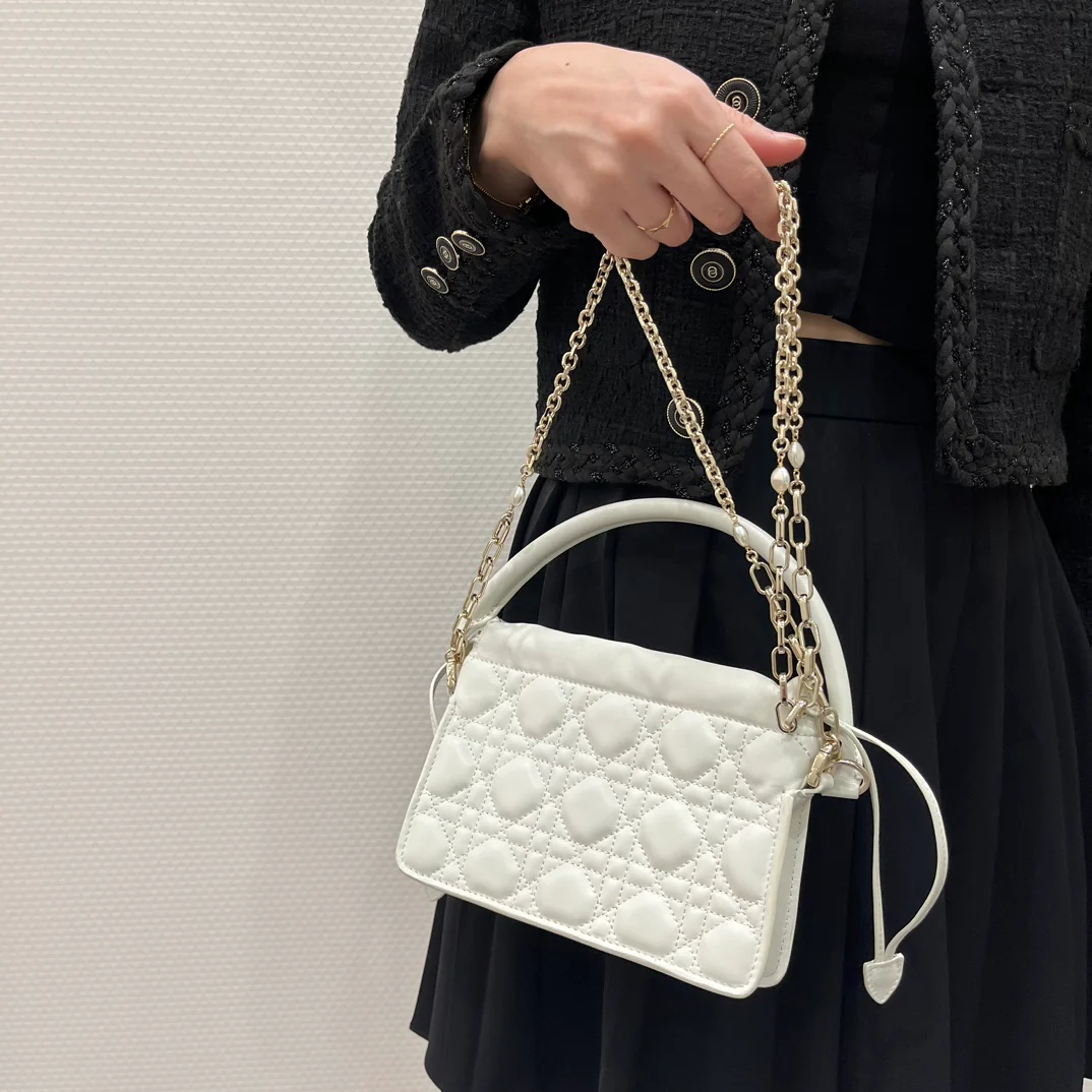 Мини-сумочка Dior Lady с узором 