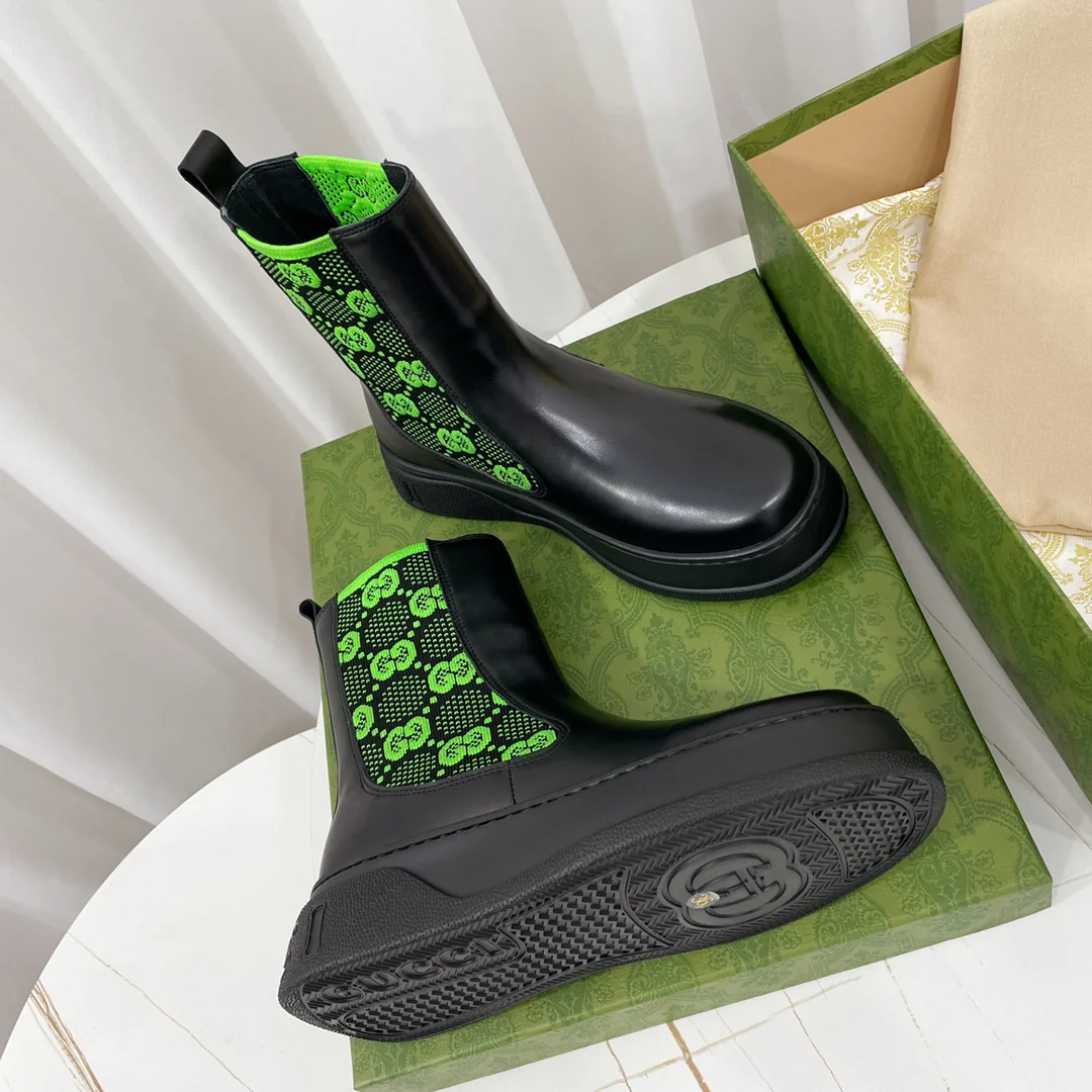 Новинка сезона осень/зима 2022 от Gucci - Ботинки челси - Черные