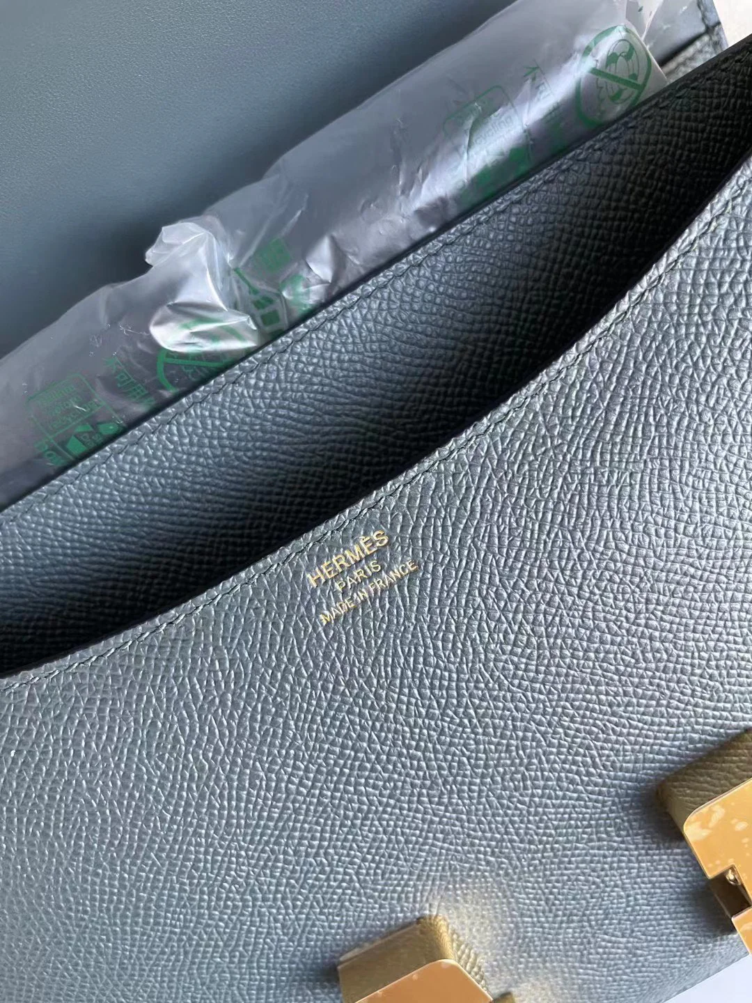 Hermes Constance 24 Hurricane Blue Y7 Золотая пряжка