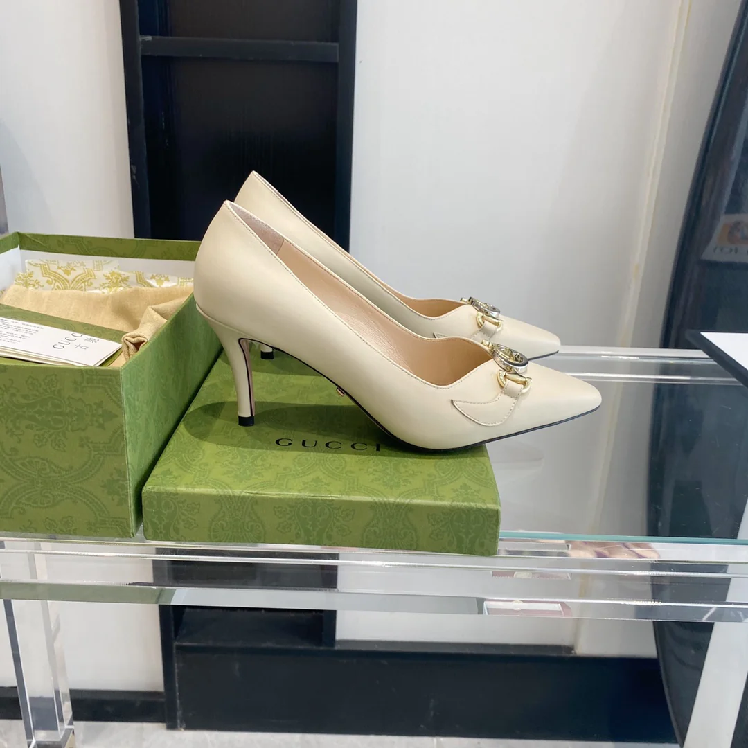 Gucci - Ретро - Туфли с острым носком - На высоком каблуке - 1