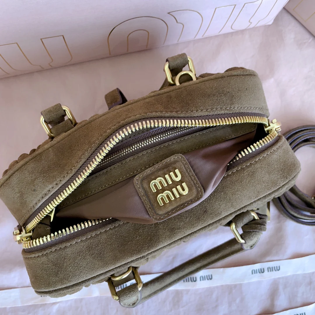 Сумка для боулинга Miu Miu-5bb142 из замши