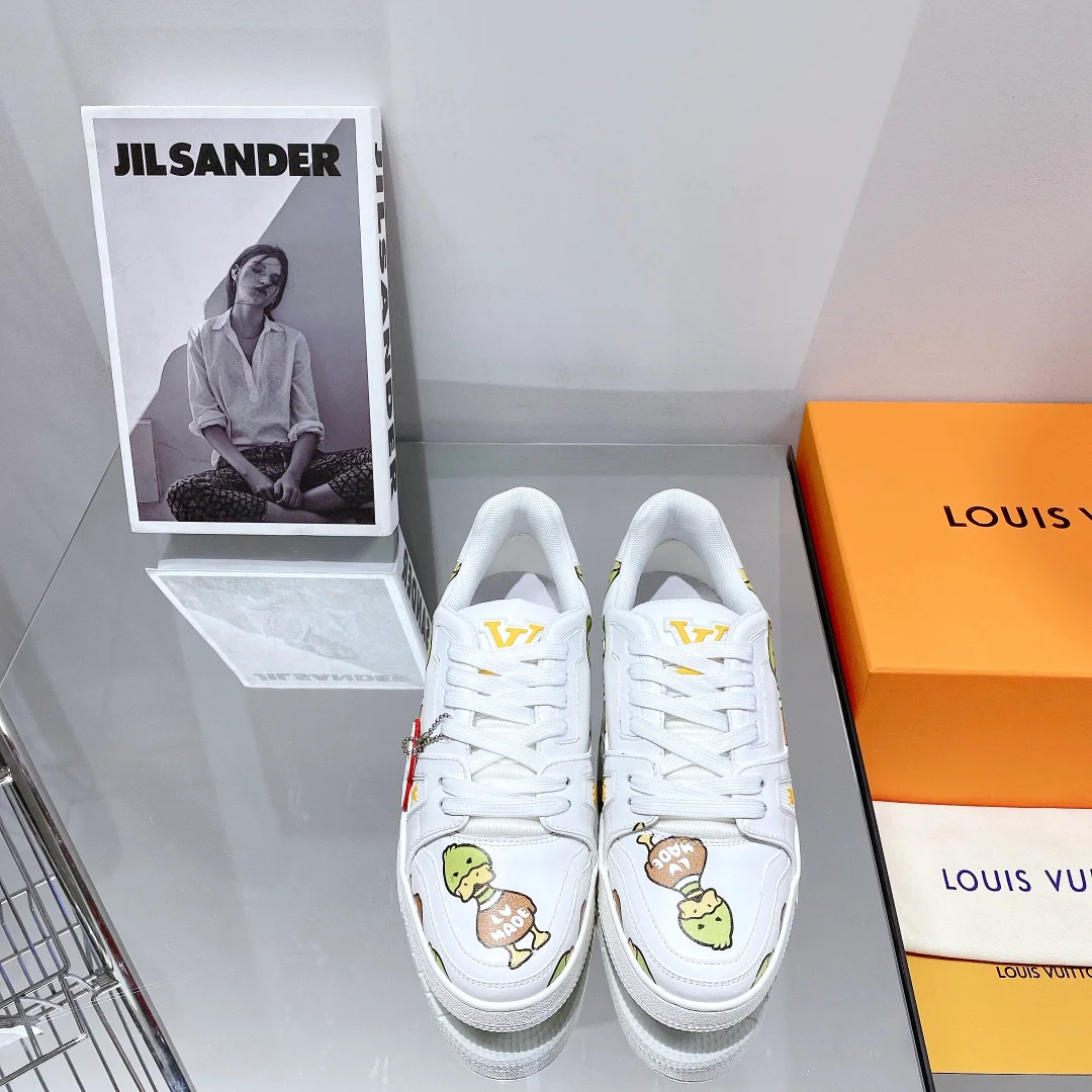 Обувь LV - кроссовки LV, стиль - парная модель - повседневная обувь - 2