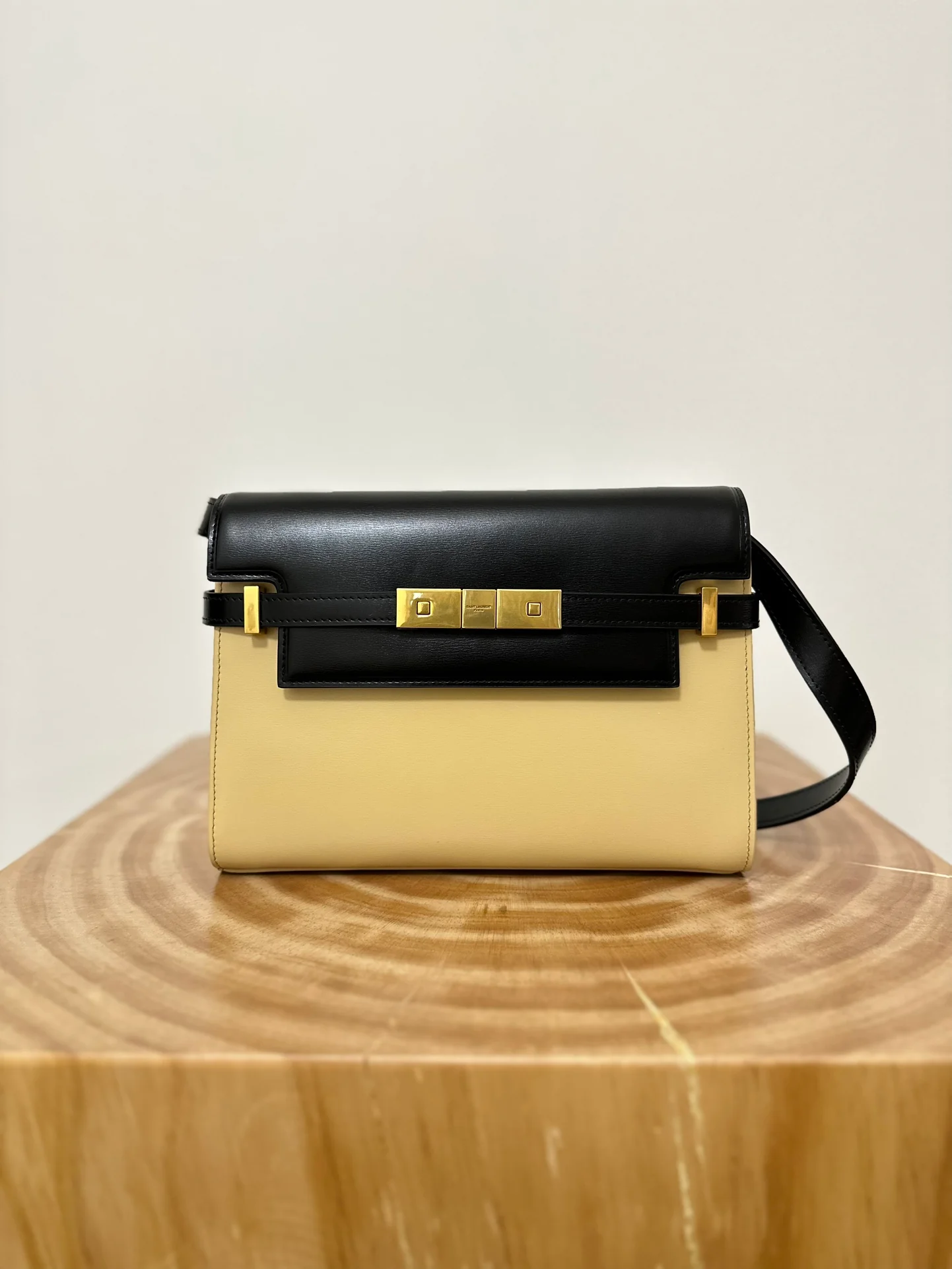 Зубочистка YSL Manhattan Texture, маленькая, черная и абрикосовая