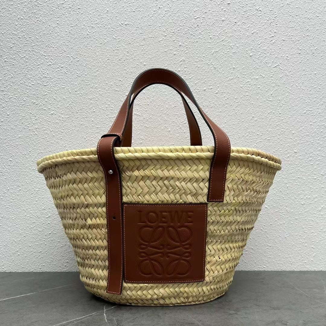 Соломенная сумка Loewe - 40 см - Большая - Коричневая