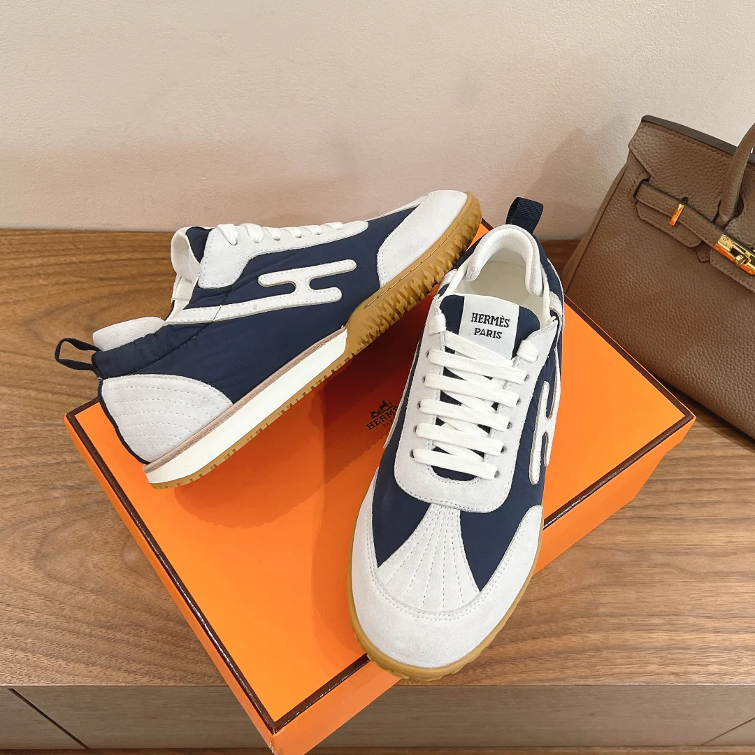 Повседневные туфли Hermes 2024 - синие