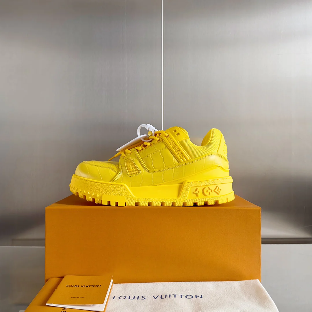 Кроссовки LV Trainer - Повседневная спортивная обувь - Унисекс - Желтые