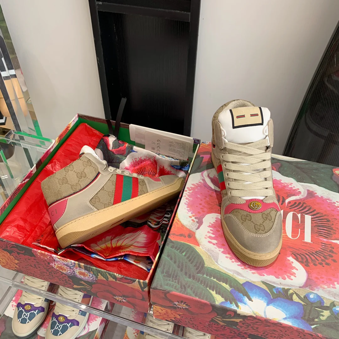 Высокие кроссовки Gucci - Грязные кроссовки - 1