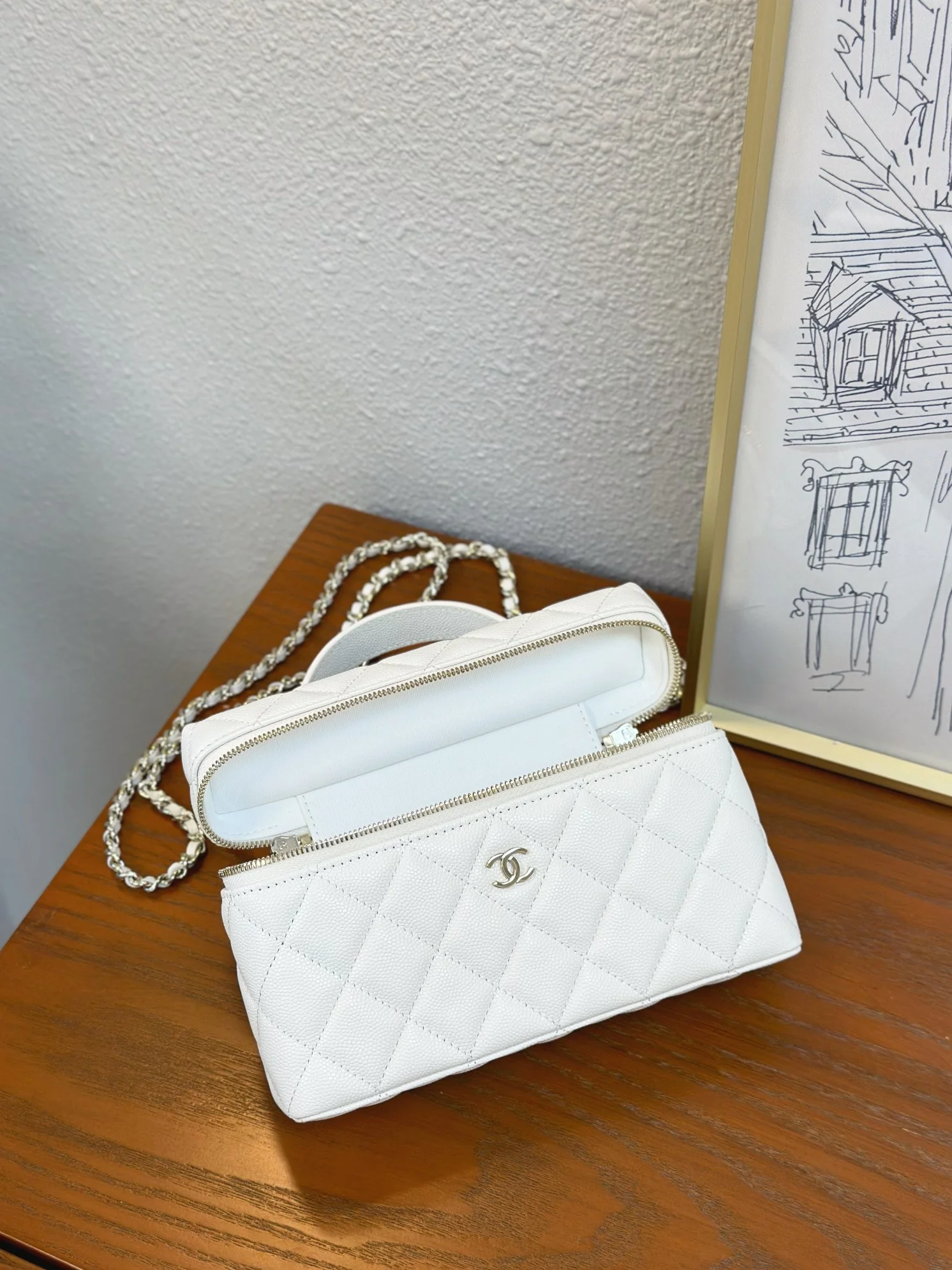 Сумка для ланча Chanel 25c-LP - белая