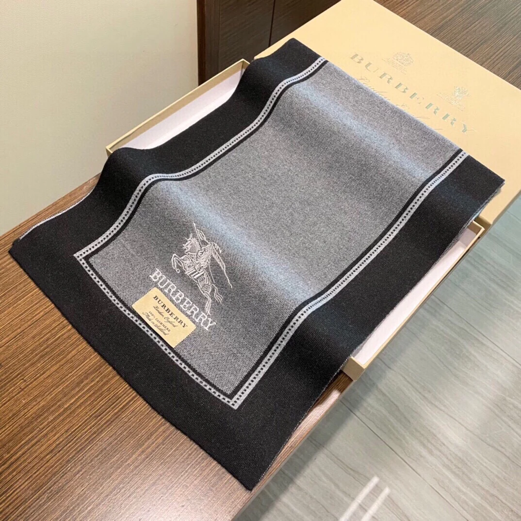 Шарф Burberry Color Block - 32 см - 200 см - 100% кашемир